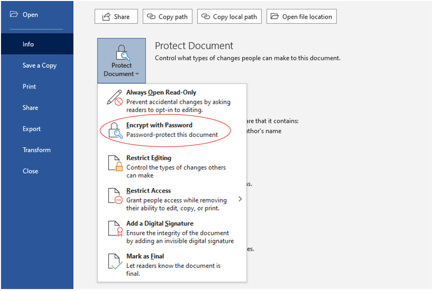How To Password Protect Your Documents Password protected